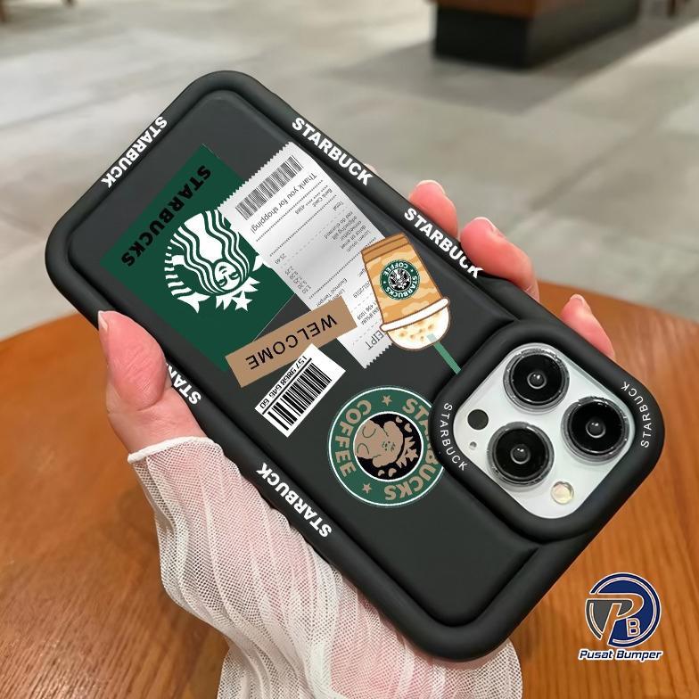 Ve29 Ss857 Softcase Silikon Casing Shockproof Starbuck Coffee For Iphone 6 7 8 Se 6+ 7+ 8+ X Xs Xr X