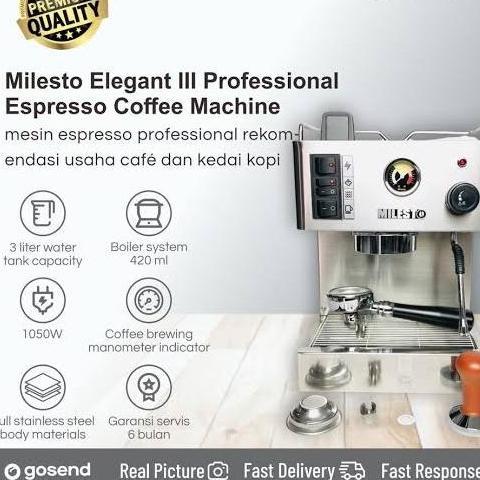 Terlaris Mesin Kopi Milesto Elegant | Mesin Espresso Milesto Elegant