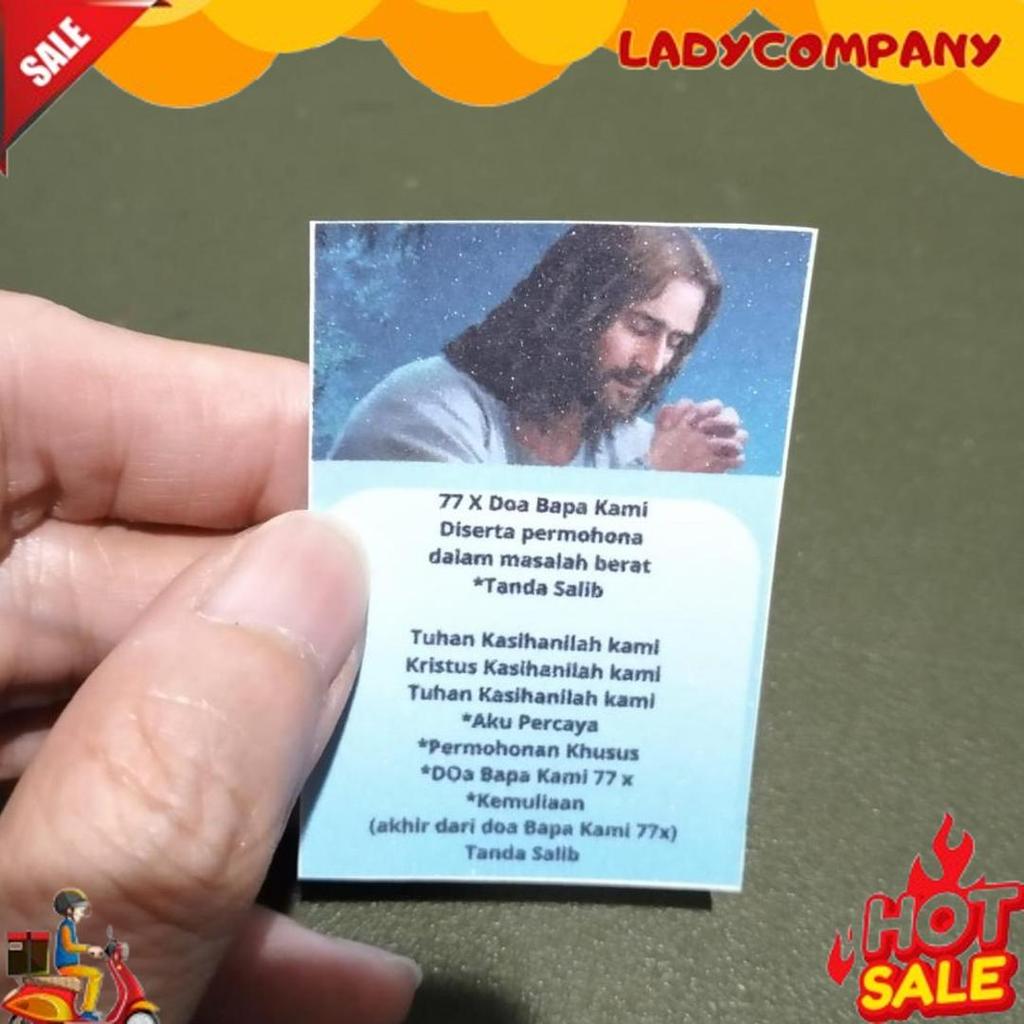 Terlaris Kalung Rosario 77 Bapa Kami Kayu Cendana 8 Mm Souvenir Rohani Katolik Pria Wanita Tali Lili