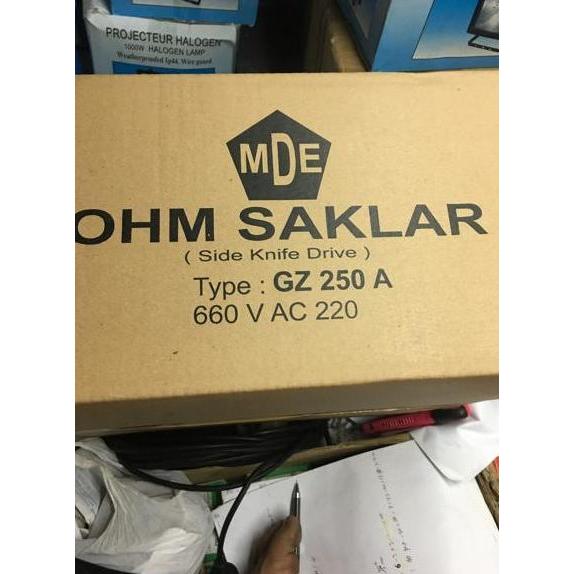 Promo Ohm Saklar 250A MDE / Ohm Saklar 250 A / GZ 250A MDE Diskon