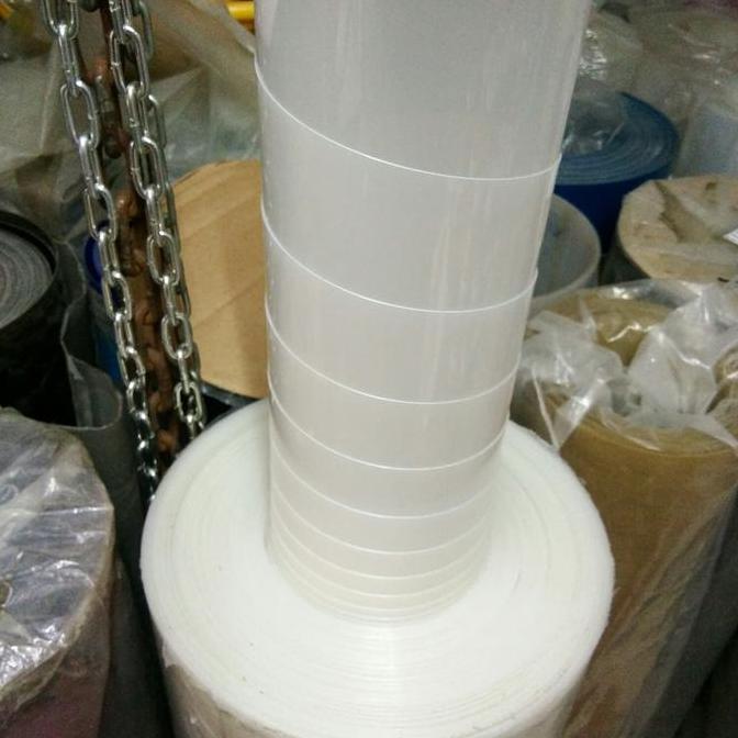 PLASTIK TUTUP PAGAR PUTIH susu POLOS / FIBER METERAN