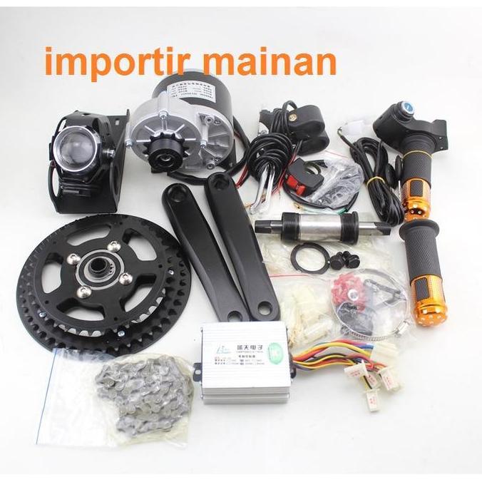 set sepeda listrik 36V 350W dinamo brushless DIY electric bicycle KIT