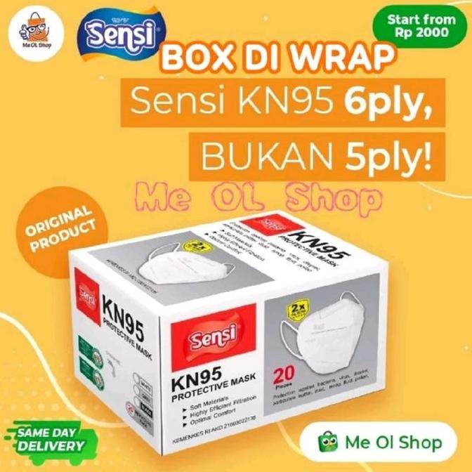 MASKER SENSI KN95 6 PLY KEMENKES MASK KN95 SENSI KUN