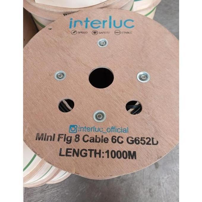 Kabel Fiber Optic FIG 8 6 Core FTTH Jelly Tube 1000M (1KM)_LN