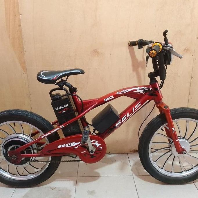 Sepeda Listrik BMX Selis UK 20 Inch  Tinggal Gas Poll