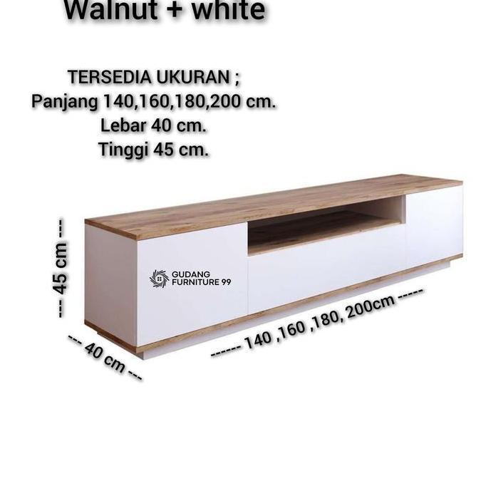Terlaris Meja Tv Minimalis Modern Scandinavian/Bufet Tv /Nakas Tv / Meja Tv Minimalis.