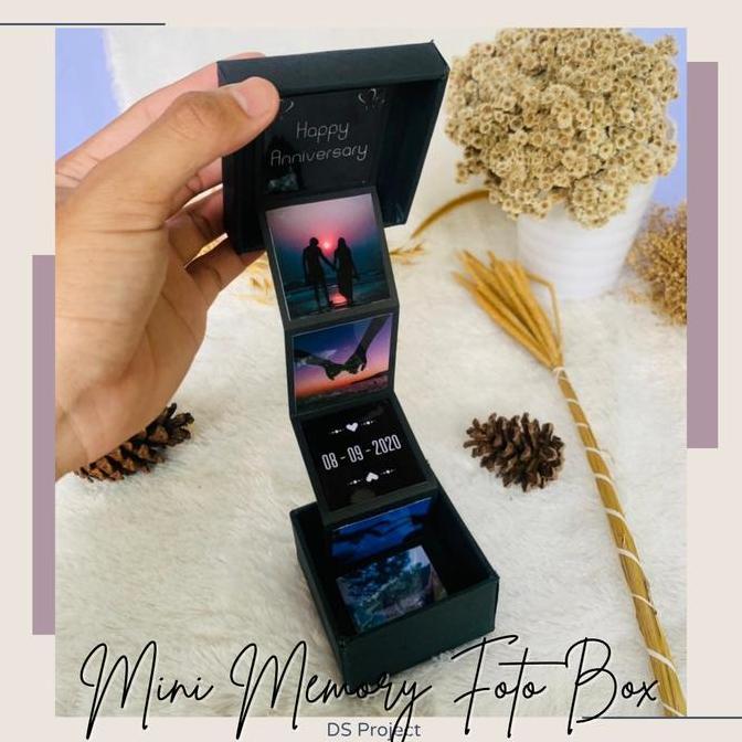 Box Mini Memory ANNIVERSARY 6 foto kado untuk pacar cewe cowo romantis