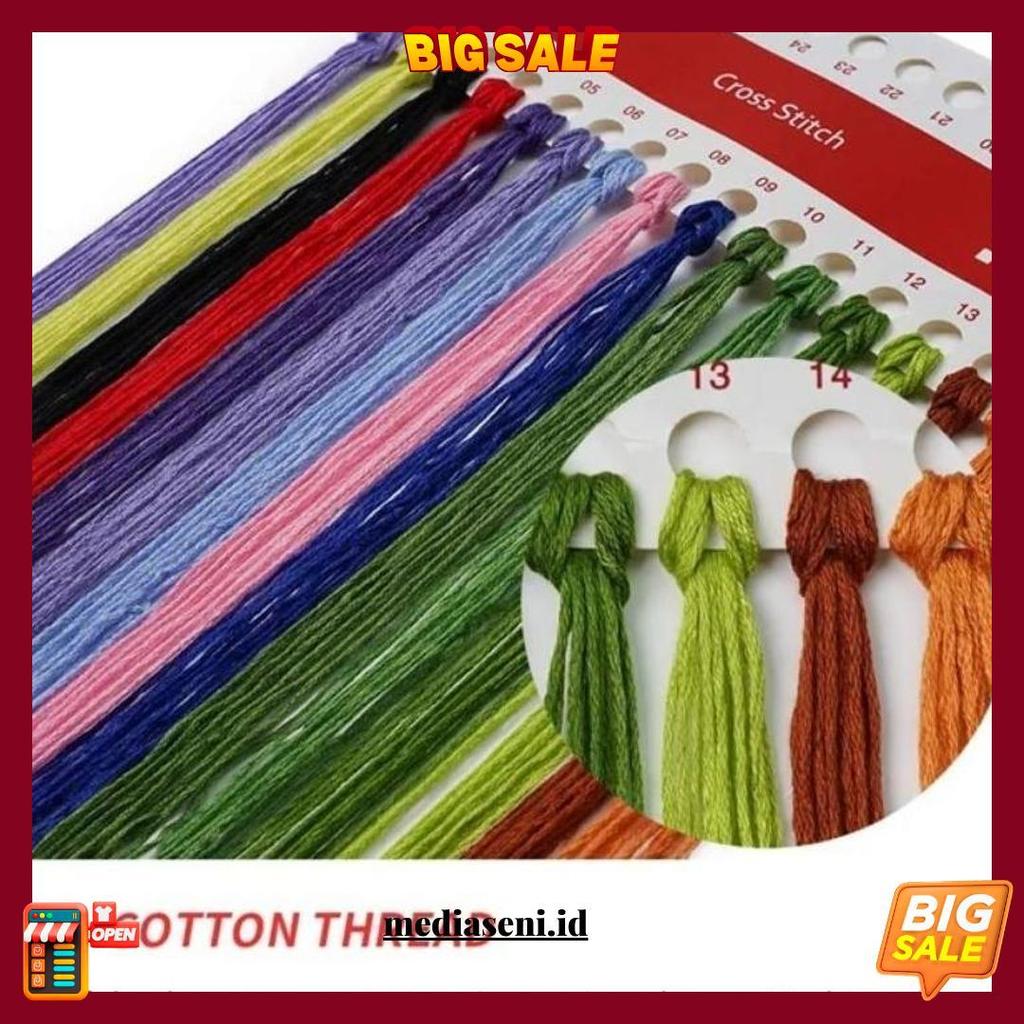 Promo Kristik Modern Paket Kristik Bunga Paket Lengkap - Embroidery Kit Package Flower/ Paket Sulam 