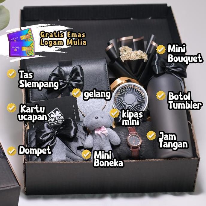 Terlaris Hampers Kado Ulang Tahun Cewek Paket A Isi Kipas Mini Jam Tangan Dompet Paket Lengkap Ulang