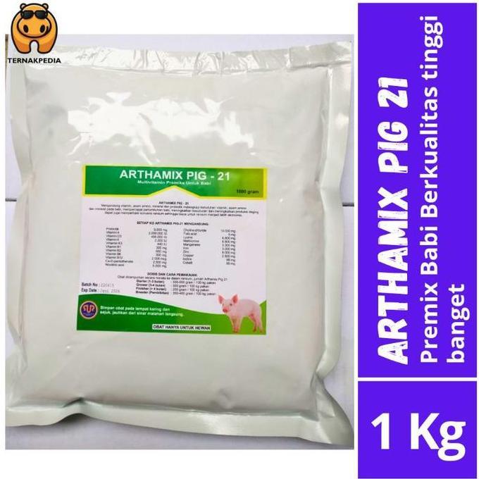 Ready stock Arthamix Pig 1 Kg - Suplemen Babi 1 Kg - Suplemen Ternak Babi - Premix Babi
