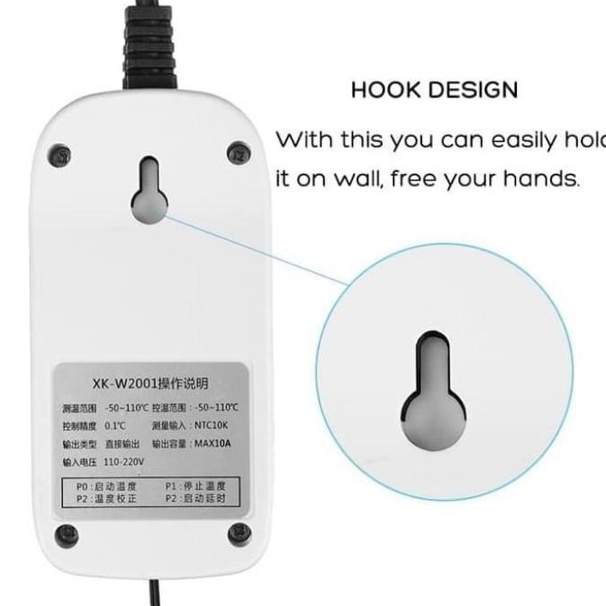XK-W2001 XK W2002 NTC 10K 10A 220V TEMPERATURE DIGITAL THERMOSTATE