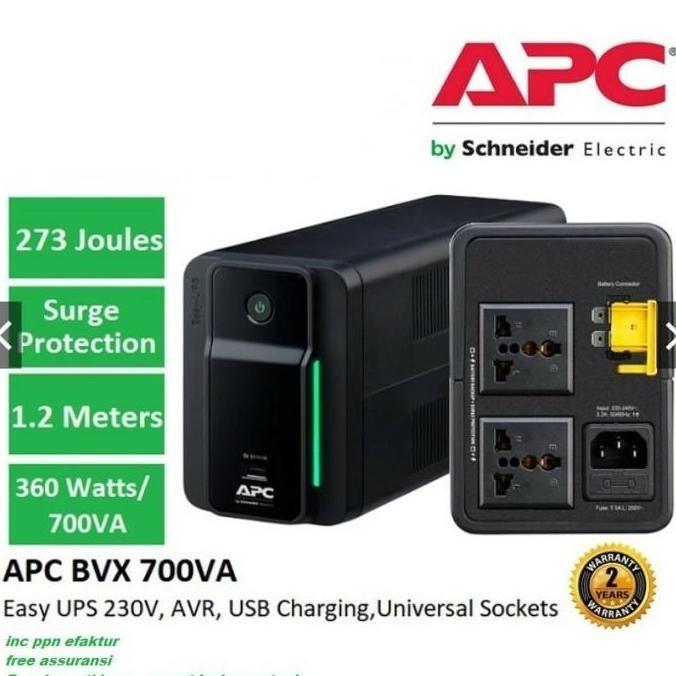 TERBARU - UPS APC BVX700LUI-MS