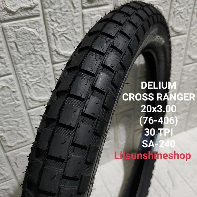 Ban Luar Sepeda BMX 20 x 3.00 DELIUM Cross Ranger Deli Tire Swallow SA-240 Ban Besar 20x300