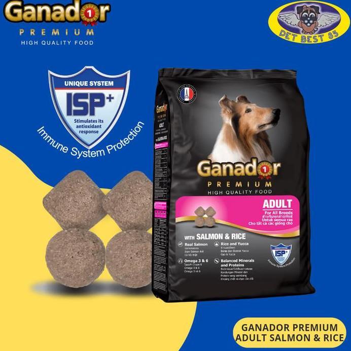 Makanan Anjing Ganador Salmon 1kg Dogfood Ganador Dewasa Adult Salmon