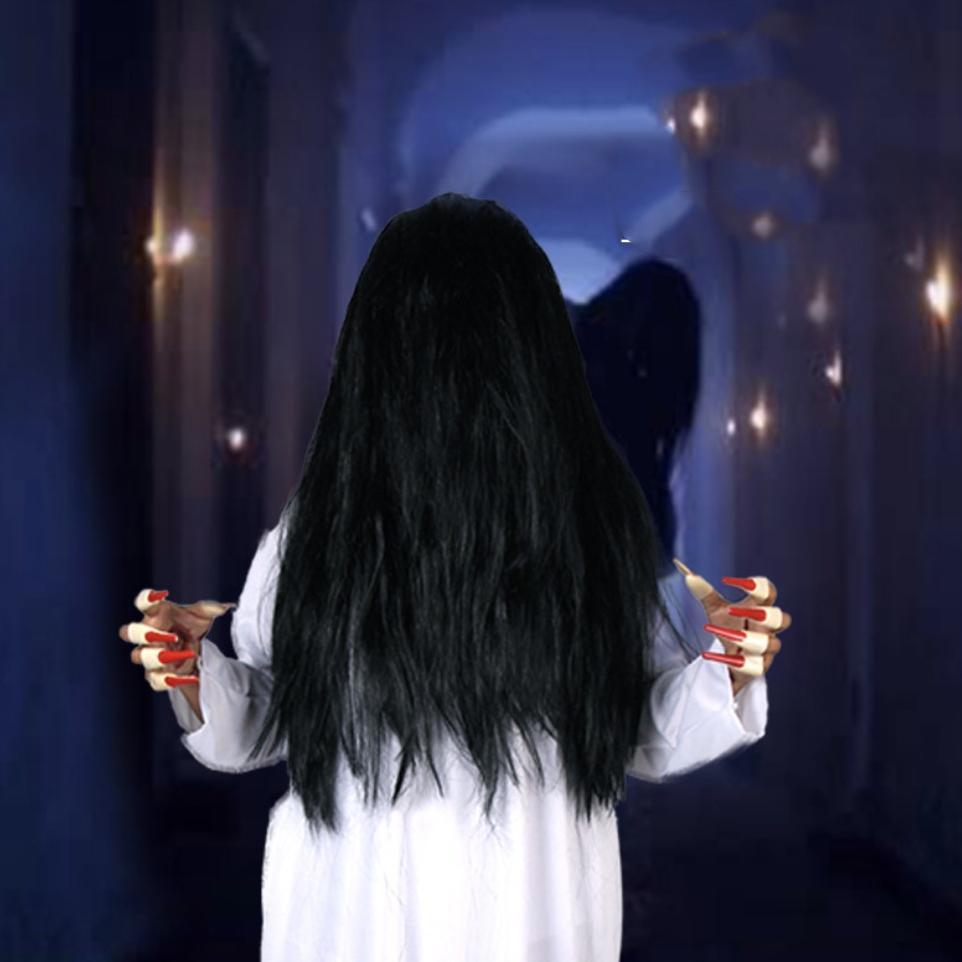 Costume Kuntilanak KOSTUM SADAKO HANTU WANITA SERAM SETAN PAKAIAN HALLOWEEN HALLOWEN HALOWEEN HELLOW