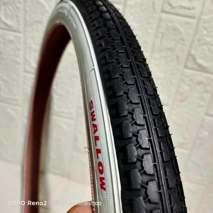 Ban Luar Sepeda City Bike 26 x 1.75 Swallow Deli Tire S-141 Hitam Putih