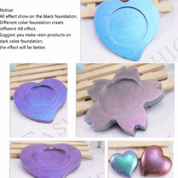 Pewarna Bubuk Glitter Bunglon Chameleon warna neon powder bubuk kilau Nail Art Resin Craft Pewarna K