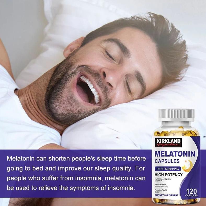 Usa Melatonin 10Mg - 120 Kapsul Suplemen Tidur Original