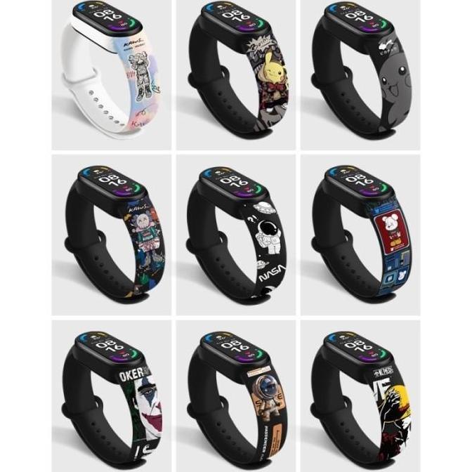 New- Strap Mi Band Motif Lucu Mi Band 6 Mi band 5 Mi band 4 Mi Band 3 Tali