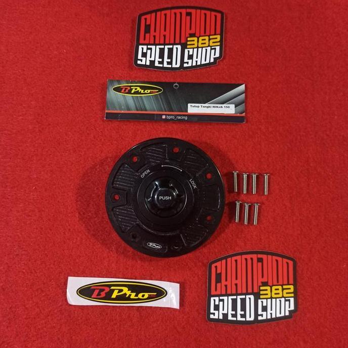 Fuel Cap Tutup Tangki Bensin BPRO Ninja ZX RR 150 RR 150RR ZX150 Hitam