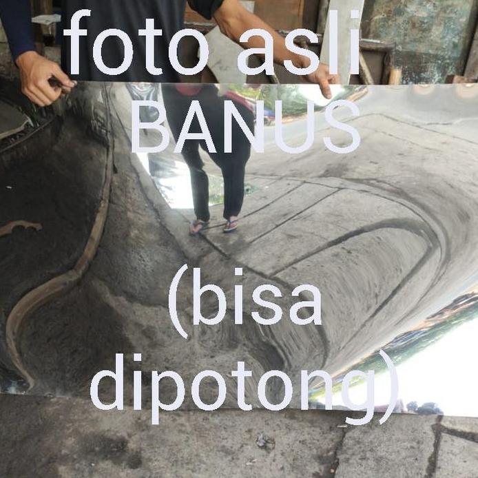 Plat stainless mirror 1,2 mm / plat mirror stainless BA 1,2 mm