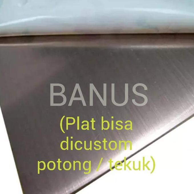 Plat stainless 304 hairline 2 mm / plat stainless hairland 304 HL 2 mm