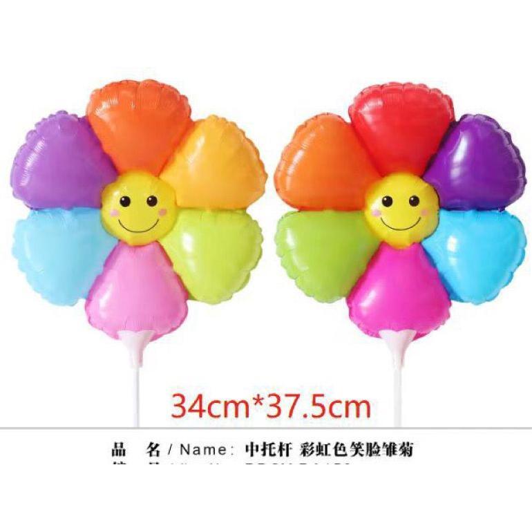 Balon Matahari Sunflower + Stick Cup Grosir Murah Trend