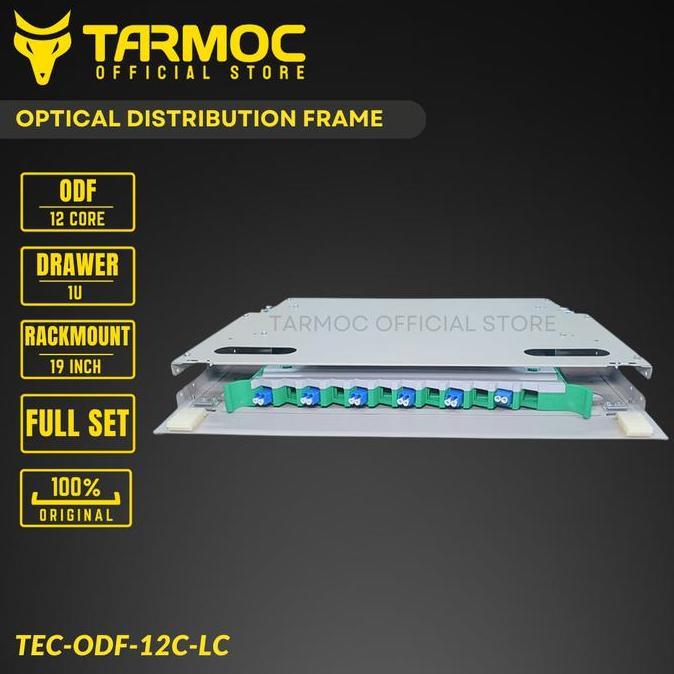 NEW Tarmoc TEC-ODF-12C-LC | Fiber Optic ODF 12 Core / OTB 12 Core LC Lengkap