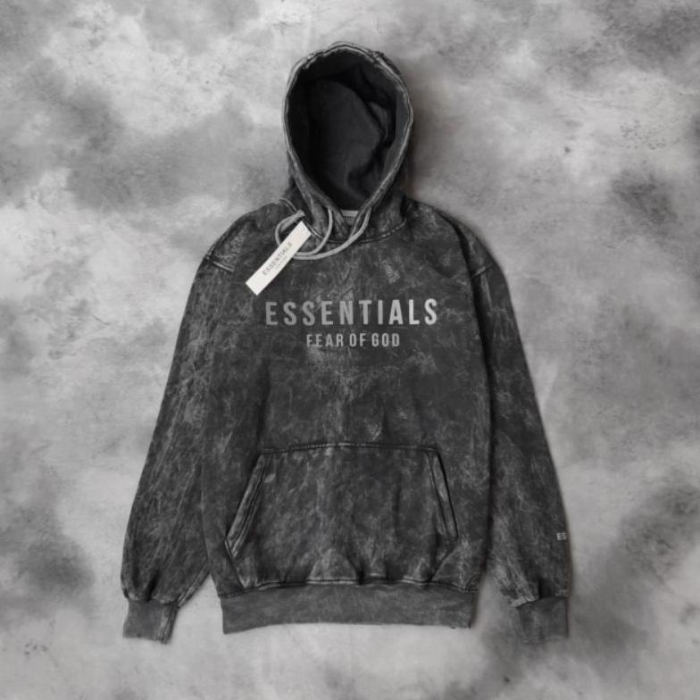 JAKET SWEATER HOODIE JUMPER HYPEBEAST & CASUAL FEAR OF GOD ESSENTIALS PREMIUM FULL TAG & LABEL