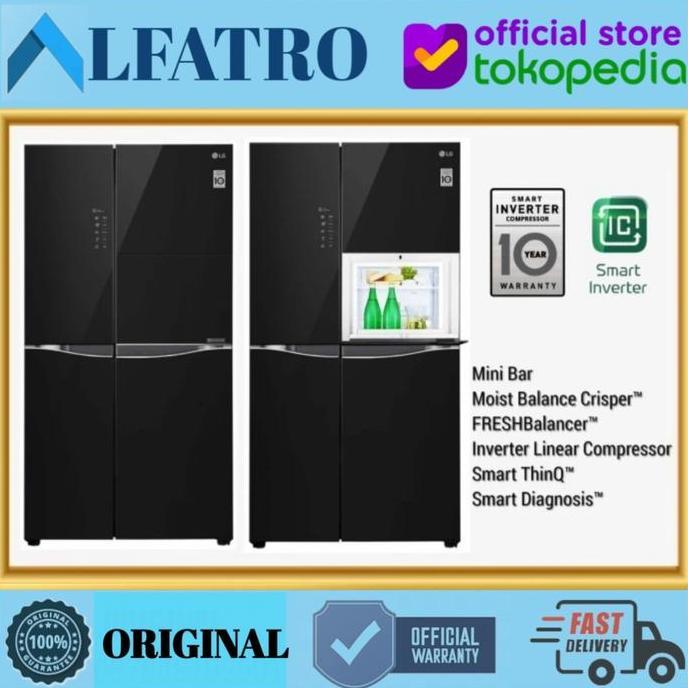 Promo Lg Kulkas Side By Side Gcc247Uguv / Gc-C247Uguv