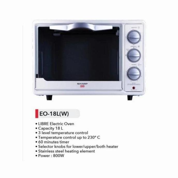 Murah Sharp Libre Series Oven Electric Eo-18L(W)
