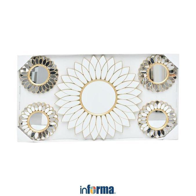 INFORMA HIASAN DINDING SET 5 PCS KM35 - GOLD