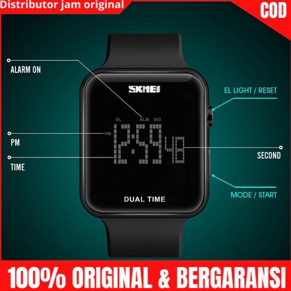 Jam Jm Tangan Tngan Wanita Perempuan Cewek Cewe Digital Anti Air Skimei Skmei Skemei Original 1271 J
