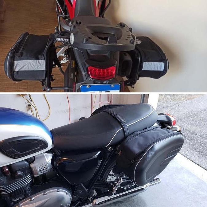 Tas Motor Side Saddle Bag Belakang Motor Touring