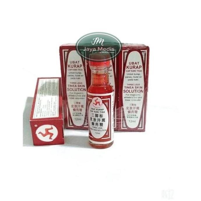 Qiaman89 - Kurap Cap Kaki Tiga Cair Obat Panu dan Kurap