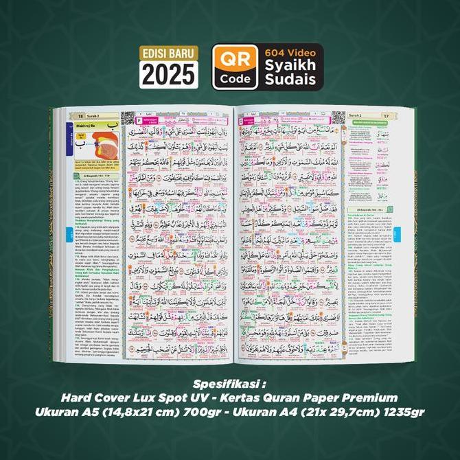 Al-Quran Besar Jumbo Super Tajwid dengan Kode Tajwid dan Belajar Tajwid Praktis | Al-Quran Safwan Ju