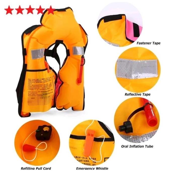 Miliki Inflatable Life Jacket Pelampung Automatic Co2 / Life Jacket Otomatis Co2