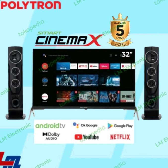 TERMURAH - POLYTRON LED 32" Smart TV PLD32TAG5959/ PLD 32TAG5959
