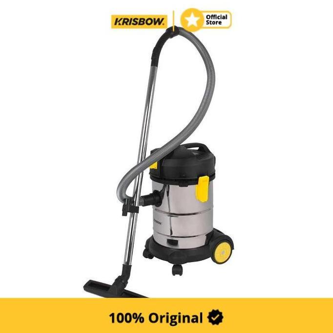 KRISBOW 30 LTR VACUUM CLEANER WET & DRY 1200 WATT