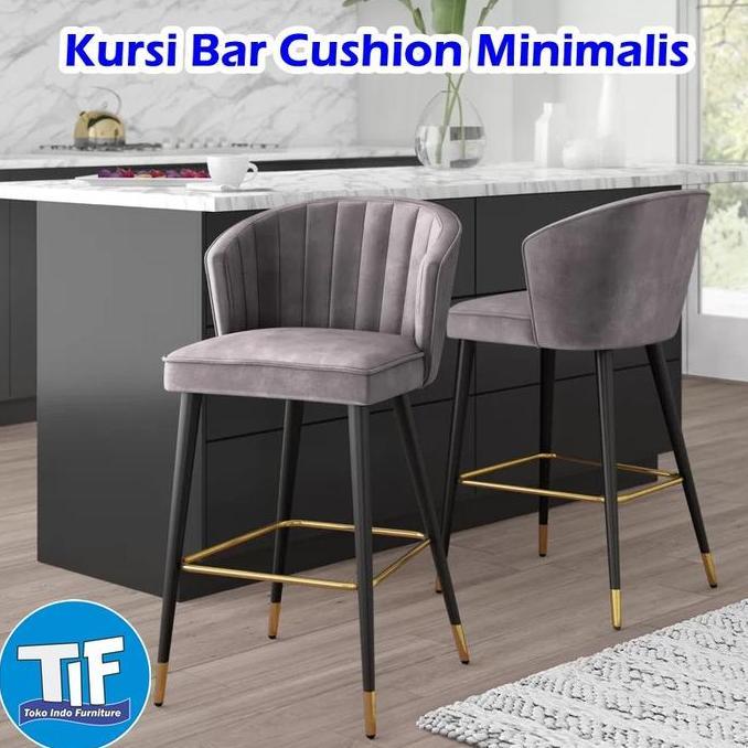 Terlaris Kursi Bar Stool Sofa Jok, Kursi Bar Cafe, Kursi Bar Makan Sofa