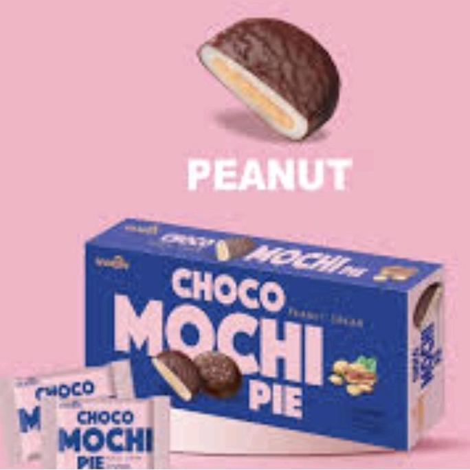 Well-Done Chocolate Peanut Mochi Rice Cake Korean Samjin Coklat Moci Kacang Korea