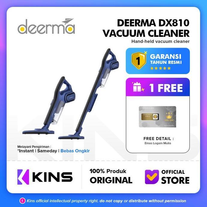 Deerma DX810 Vacum Vacuum Cleaner Derma Penghisap Debu Lantai 600W