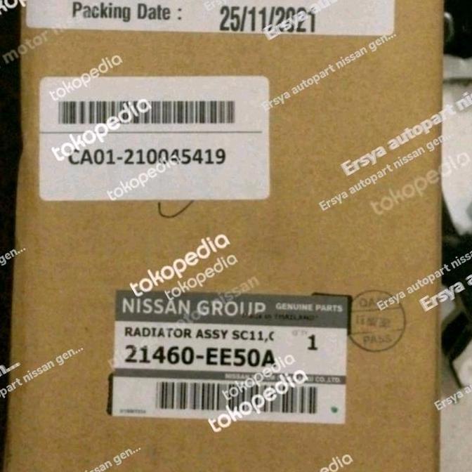 Radiator Nissan Grand livina original nissan - MANUAL Matic L10 L11