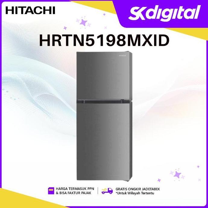 Terlaris Kulkas Hitachi Hrtn5198Mxid Kulkas Kecil 2 Pintu Small 2 Door Refrigerator 181 Liter