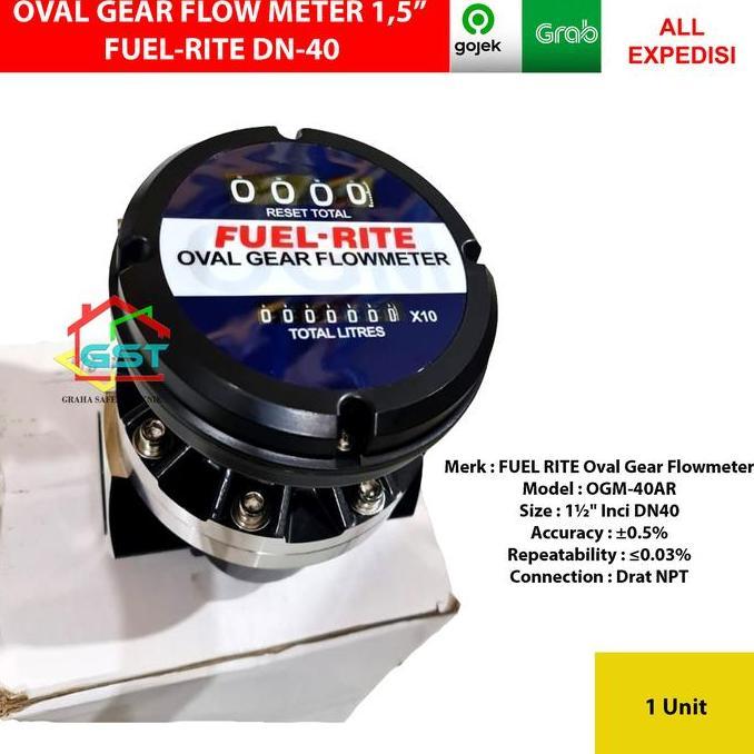 flow meter FUEL RITE oval gear 1,5 inch DN-40