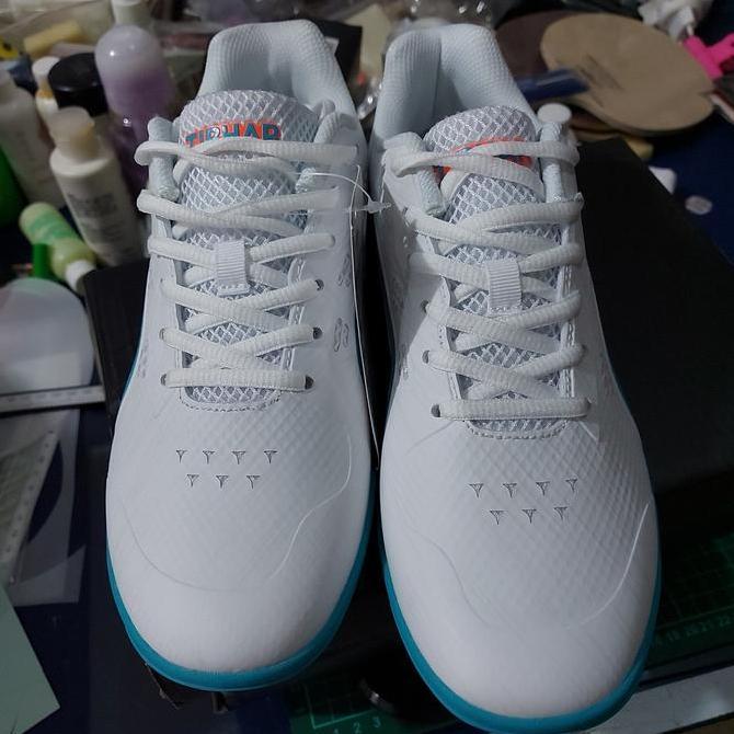 NEW sepatu tibhar putih hijau