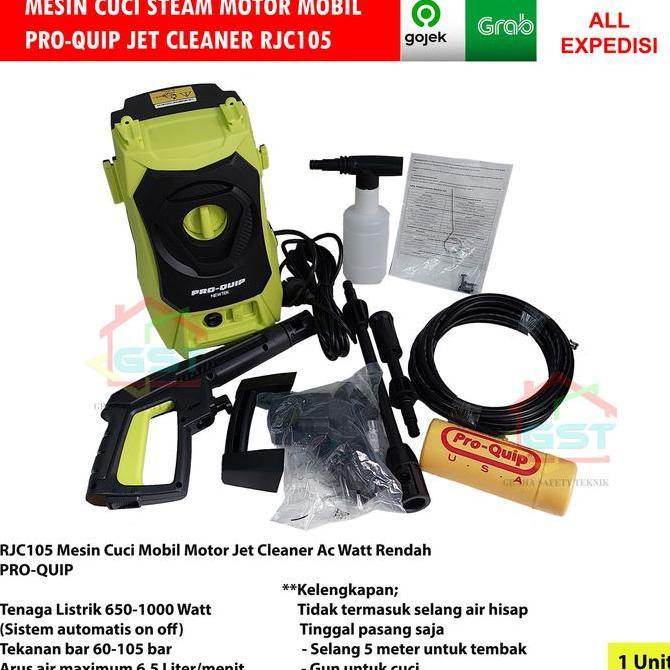 PROQUIP mesin cuci steam motor mobil ac watt rendah Jet Cleaner RJC105