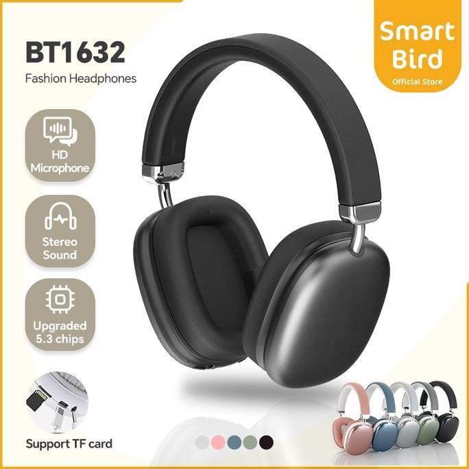 FAKINAJAYUUU - SMARTBIRD BT1632 HEADPHONE BLUETOOTH 5.3 STEREO NOISE REDUCTION MIC