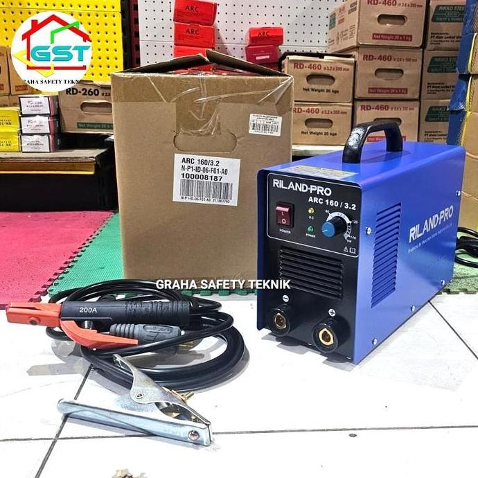mesin las arc 160/3.2 RILAND-PRO mma 160a heavy duty inverter welding