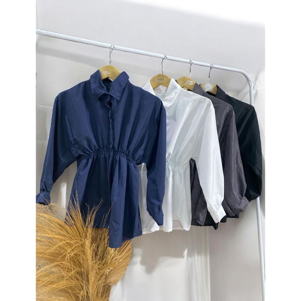 BLOUSE WANITA AIKO SHIRT BLOUSE KERUT